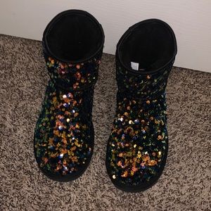 UGG Women's Classic Mini Stellar Sequin Ankle Boot